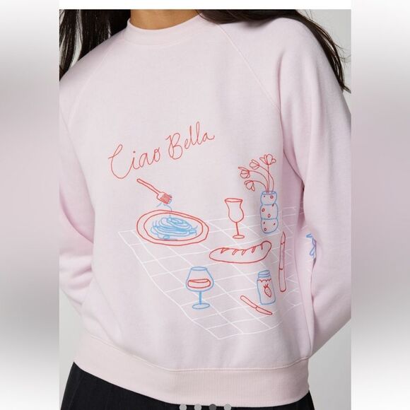 Project Social T x Urban Outfitters Ciao Bella Dinner Party Crew NWOT - Picture 3 of 5